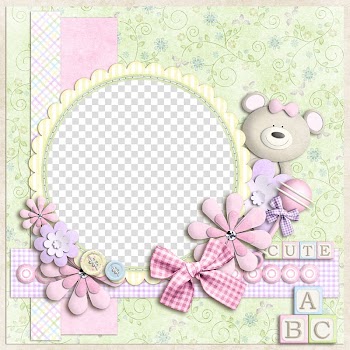 Cute ABC , frame , Silhouette border pattern border,Cartoon Teddy Bear greeting card frame transparent background PNG clipart