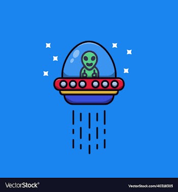 cute aliens in ufo