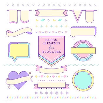 Cute and girly design elements for bloggers v.. | Free stock vector - 512746