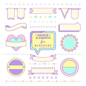 Cute and girly design elements for bloggers v.. | Free stock vector - 512750
