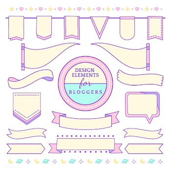 Cute and girly design elements for bloggers v.. | Free stock vector - 512756
