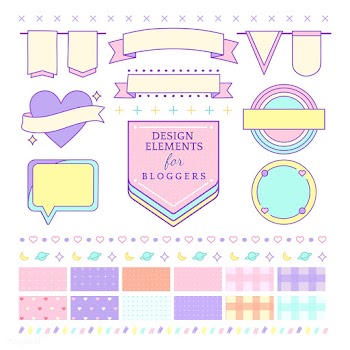 Cute and girly design elements for bloggers v.. | Free stock vector - 512760
