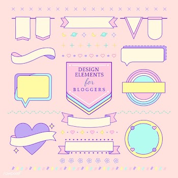 Cute and girly design elements for bloggers v.. | Free stock vector - 512810