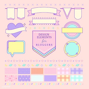 Cute and girly design elements for bloggers v.. | Free stock vector - 512822