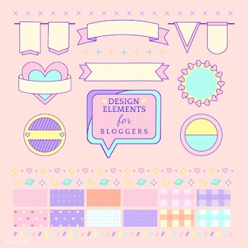 Cute and girly design elements for bloggers v.. | Free stock vector - 512825