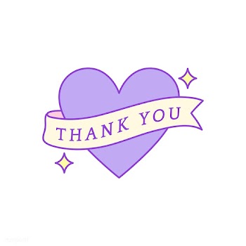 Cute and girly Thank You badge vector | Free stock vector - 512777