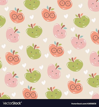 cute apple pattern