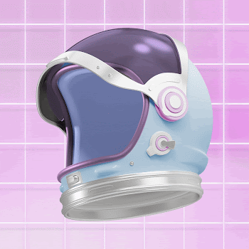 Cute astronaut helmet, 3D rendering | Free Photo - rawpixel