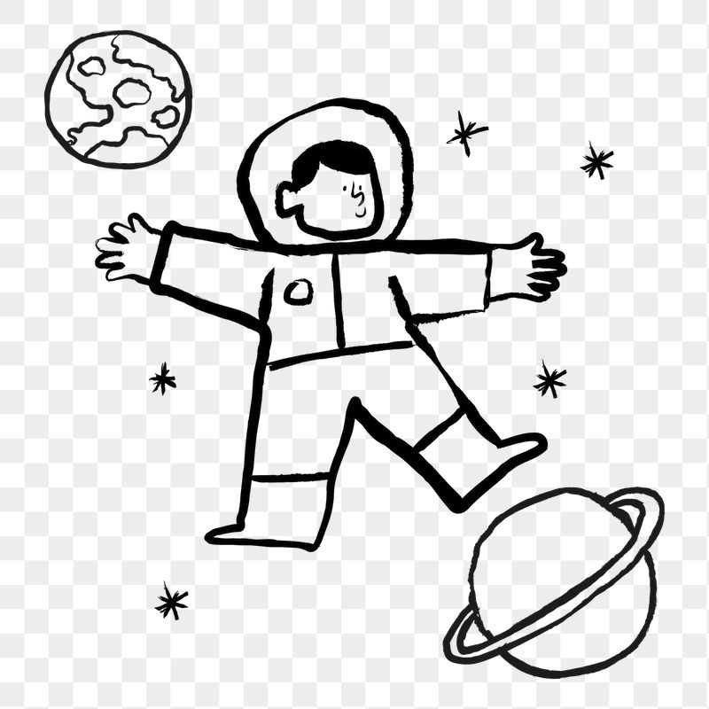Cute astronaut png sticker, galaxy | Free PNG Illustration - rawpixel