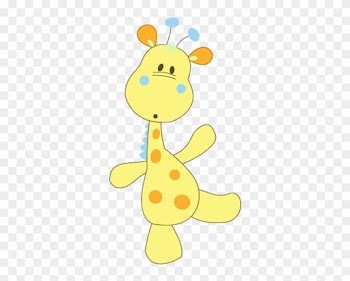Cute Baby Cartoon Giraffe - Baby Shower