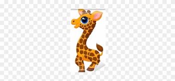Cute Baby Giraffe Cartoon