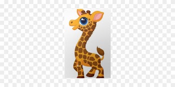 Cute Baby Giraffe Cartoon