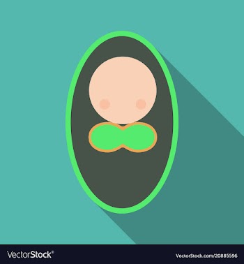 Cute baby in diapers hello world the new resident vector image
