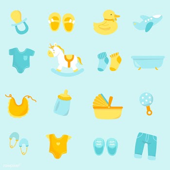 Cute baby nursery decoration | Free stock vector - 544514
