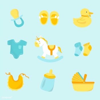 Cute baby nursery decoration | Free stock vector - 544526