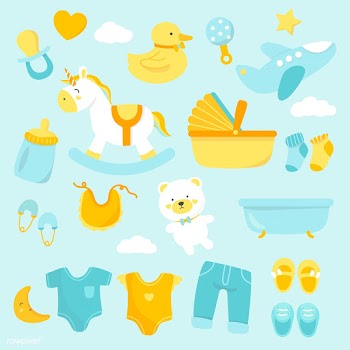 Cute baby nursery decoration | Free stock vector - 544549