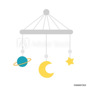 cute baby pendant toy icon