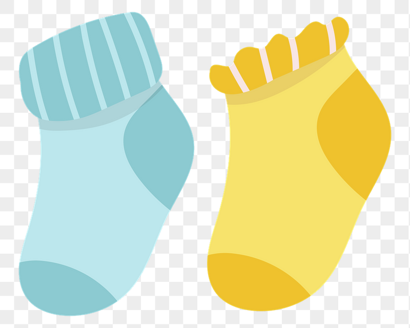Cute baby socks  png | Free PNG Illustration - rawpixel