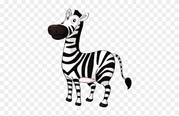 Cute Baby Zebra Zebra Cartoon - Zebra Clipart