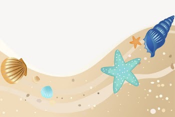 Cute beach border, summer background | Free Photo - rawpixel