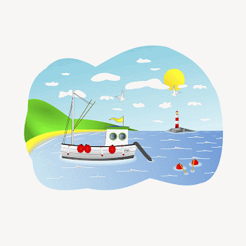 Cute beach collage element illustration | Free Vector - rawpixel