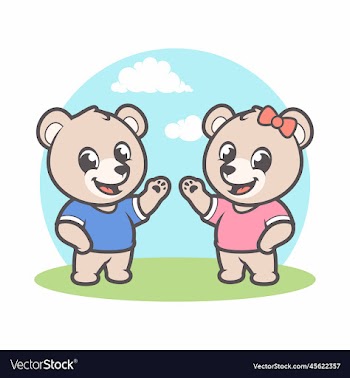 cute bear cartoon