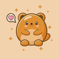 Cute bear vector image Free Vector