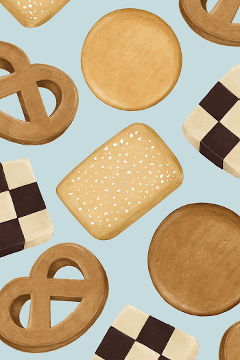 Cute biscuits pattern background, dessert | Free Photo Illustration - rawpixel