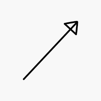 Cute black arrow illustration, simple | Free PSD - rawpixel