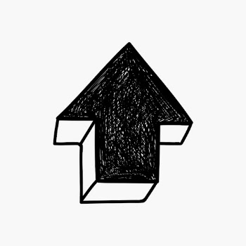 Cute black arrow illustration, simple | Free Vector - rawpixel