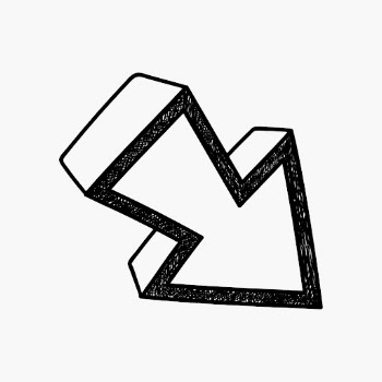 Cute black arrow illustration, simple | Free Vector - rawpixel