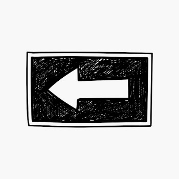 Cute black arrow illustration, simple | Free Vector - rawpixel