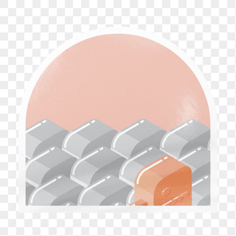 Cute block pattern png arc | Free PNG - rawpixel