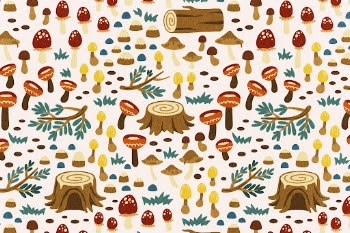Cute botanical pattern background, nature | Free Photo Illustration - rawpixel
