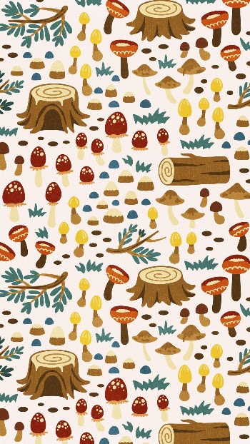 Cute botanical pattern mobile wallpaper, | Free Photo Illustration - rawpixel