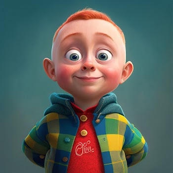 Cute boy generated by A.I, inspired by Cocomelon Characters