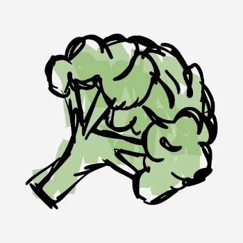 Cute broccoli food doodle, vegetable | Free Photo - rawpixel