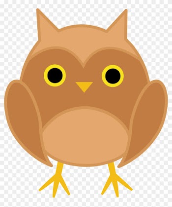 Cute Brown Owl Clipart - Kawaii Cute Owl