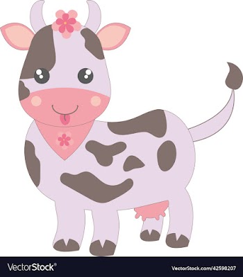 cute brown spotted cheeky cow