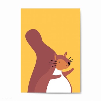 Cute brown squirrel cartoon vector illustrati.. | Free stock vector - 477160