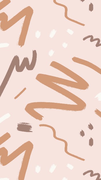 Cute brush pattern phone wallpaper, | Free Photo - rawpixel