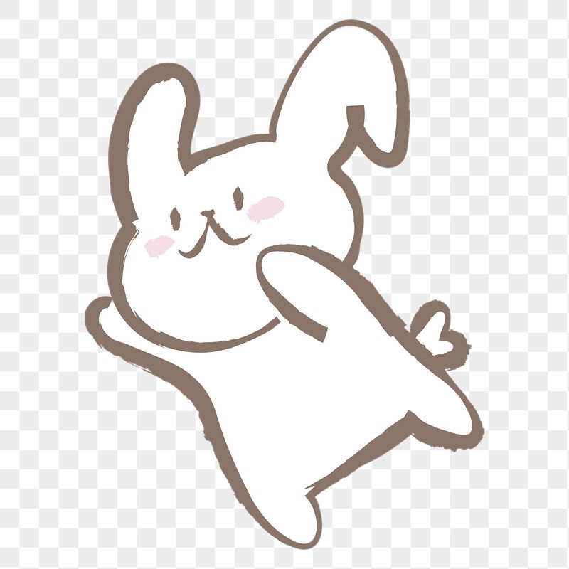 Cute bunny png sticker, pastel | Free PNG Illustration - rawpixel