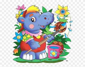 Cute Cartoon Animal Painting - Painting School Baby
