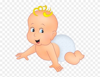 Cute Cartoon Baby Boy Clipart - Cute Animated Baby Boy