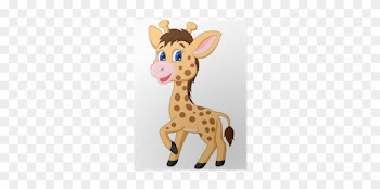 Cute Cartoon Baby Giraffe