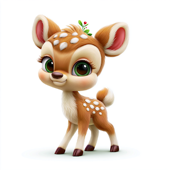 Cute Cartoon Bambi Character