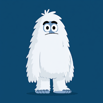 Cute Cartoon Bigfoot Character