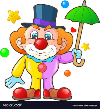 cute cartoon clown