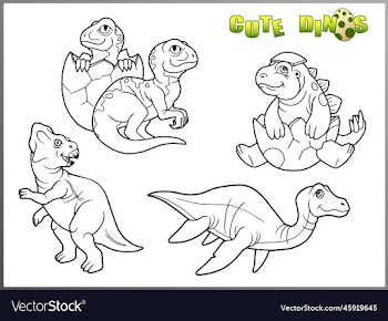 cute cartoon dinosaurs