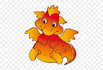 Cute Cartoon Dragons With Flames Clip Art Images Are - Cute Baby Clip Art Clear Background